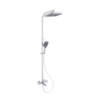 Душевая система Qtap Sloup QTSLO51103OC48217 латунная с термостатом и изливом на 3 потребителя, хром (QTSLO51103OC48217)