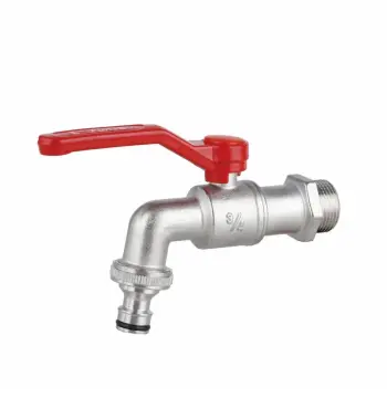 Кран кульовий поливальний Thermo Alliance 3/4З Forte 3/4"З латунний нікельований незамерзаючий (TAF141W20)