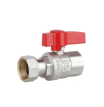 Кран шаровый Thermo Alliance PN40з Standart латунный прямой 3/4" ВВ с накидной гайкой PN40 (TAS260W20)