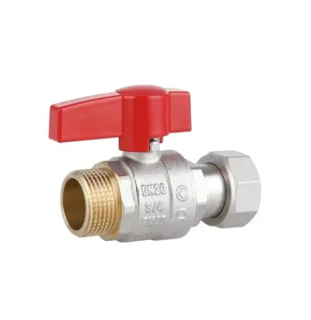 Кран шаровой Thermo Alliance Standart TAS261W20 латунный 3/4" ВН прямой с накидной гайкой PN40 (TAS261W20)