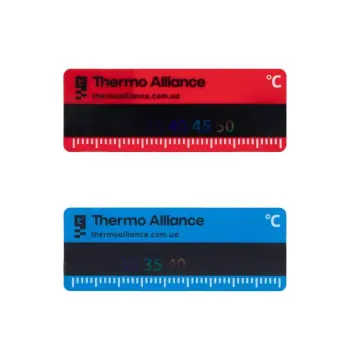 Комплект наклейок Thermo Alliance Standart TAS342RB червоно-синій з термометром для колектора (TAS342RB)