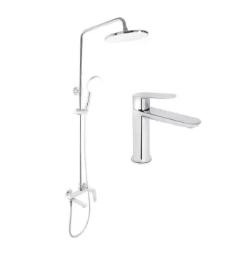 Душевой набор 2 в 1 Qtap Evia латунный хромированный (SD00054880)