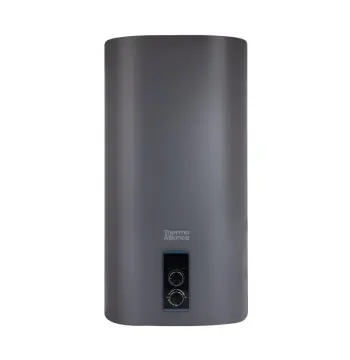 Водонагреватель электрический Thermo Alliance DT80V20G/2G 80 л, серый, плоский вертикальный, с мокрым ТЭНом 2 кВт (DT80V20GPD/2G)
