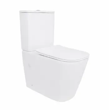 Унитаз напольный Qtap Stork Ultra Quiet белый, безободковый с сиденьем Soft-close (QTSTO27W49260)