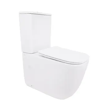 Унитаз-компакт напольный Qtap Aquarius Ultra Quiet керамический белый безободковый с сиденьем Soft-close (QTAQAW27W49262)