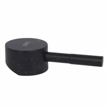 Ручка Lidz Aria 015F з нержавіючої сталі чорна для кухонного змішувача під картридж 35 мм (LDARI964225BLA49313)