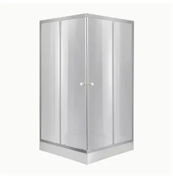 Душова кабіна з низьким піддоном Lidz SD00055615 LWASC9090SLGSET1 сатинова з тонованим склом квадратна розсувна 90×90 мм см (LWASC9090SLGSET1)
