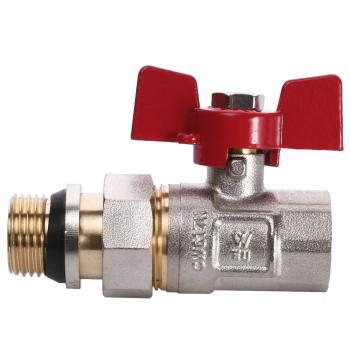 Кран шаровый прямой с американкой WATERVALVE Q003 NV-V123 1/2″ BH