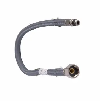 Шланг для смесителя Qtap QT50013513549683 в металлической оплетке с короткой иглой 500 мм (QT50013513549683)