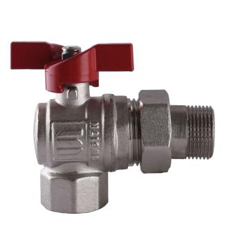 Кран шаровый угловой с американкой SELBA 3/4″ SL1543