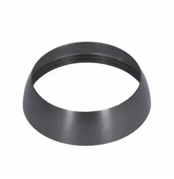 Декоративная накладка Qtap Gemini стальная gunmetal black PVD для зажимной гайки картриджа смесителя (QTGEM98339339GMB50106)