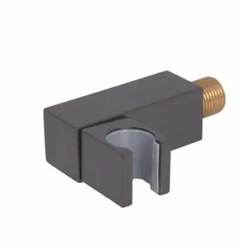 Держатель для ручной лейки Qtap Gemini латунный gunmetal black для скрытого монтажа (QTGEM428639975GMB50121)