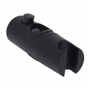 Держатель ручной лейки Qtap Gemini круглый пластиковый черный матовый на душевую стойку (QTGEM472393113BLA50123)