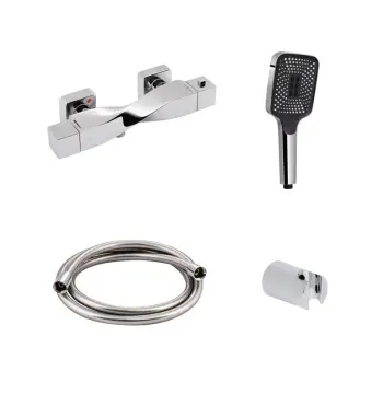 Душевой набор 4 в 1 Qtap Zkrouceny QTZKR40T105C латунный хромированный (QTZKR40T105C50146)