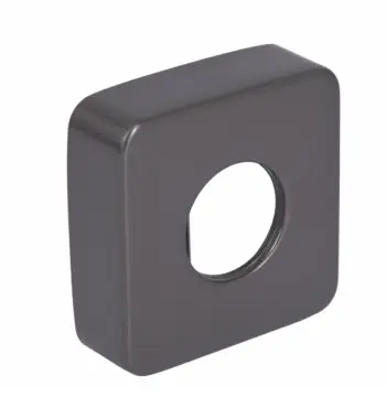 Декоративная накладка на эксцентрик Qtap Gemini стальная gunmetal black PVD для смесителя (QTGEM1189592592GMB50256)