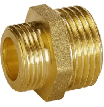 Ниппель редукционный 3/4″х1/2″НН латунный А0511А