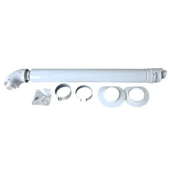 Дымоход коаксиальный для конденсационного котла Ariston1000 мм, ø 60/100 с коленом, 3318073