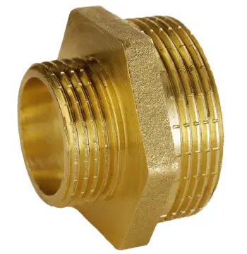Ниппель редукционный 1 1/2″х 1″НН латунный А0509А