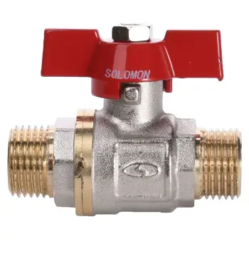 Кран кульовий прямий SOLOMON 1/2″ ЗЗ КБ PN40 B1420