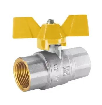Кран кульовий STA 1/2" ВВ (ЖОВТИЙ МЕТЕЛИК) НІК.