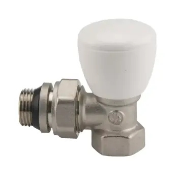 Кран радіаторний кутовий KARRO (РОЗПРОДАЖ) Super 1/2" з ущільнювальною резинкою KR319