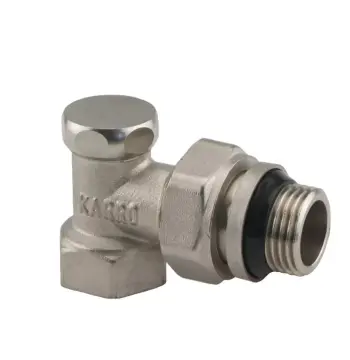 Кран радиаторный угловой KARRO Super 1/2" с уплотнительной резинкой