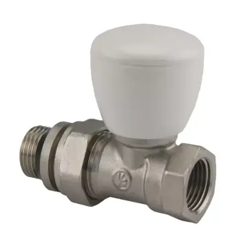 Кран радиаторный прямой KARRO KR370 1/2" с уплотнительной резинкой