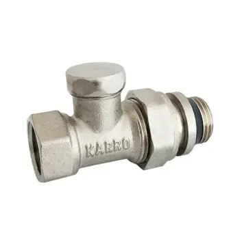 Кран радиаторный KARRO (РАСПРОДАЖА) Super 1/2" прямой с уплотнительной резинкой
