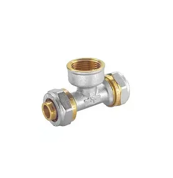Тройник WEG 16*3/4"*16 металлопластиковый фитинг