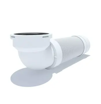 Подовжувач гнучкий для унітазу ANI-plast K732R випуск Ø110/90° (370-950 мм)