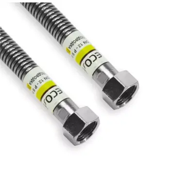 Нержавіючий шланг для газу Eco-Flex Газ/Стандарт 100 см гайка-гайка 1/2"
