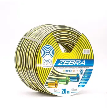 Шланг ZEBRA Ø 3/4" 50м, 2х шар. товщ 2,5мм, тиск 10 атм.