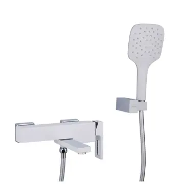 Змішувач для ванни GAPPO G3217-8, білий/хром