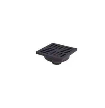 Трап KRONO PLAST ТА5210 пластиковый серый вертикальный 150×150 мм (1035141)