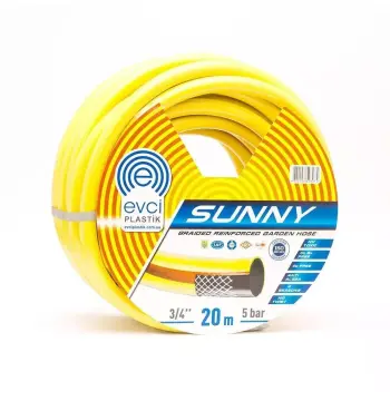 Шланг для поливу Evci Plastik Sunny ПВХ Ø 3/4", тришаровий, армований, бухта 30 м