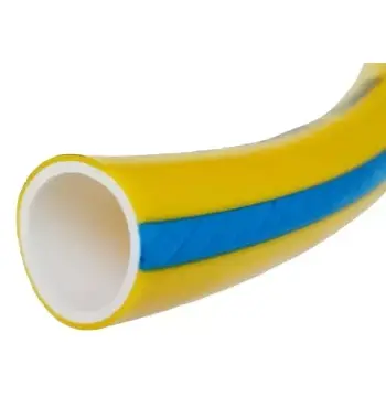 Шланг ПАТРІОТ Ø 1/2" 50м, 3х сл. (жовтий із синьою смугою)