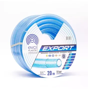 Шланг для поливу Evci Plastik Export ПВХ Ø 3/4", тришаровий, армований, бухта 30 м