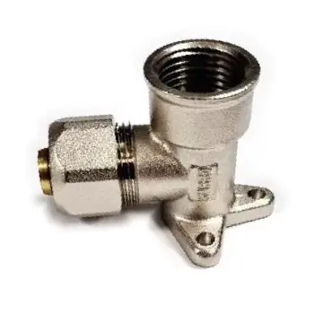 Колено настенное KARRO KR0820 16 мм x 1/2" с внутренней резьбой для металлопластиковых труб