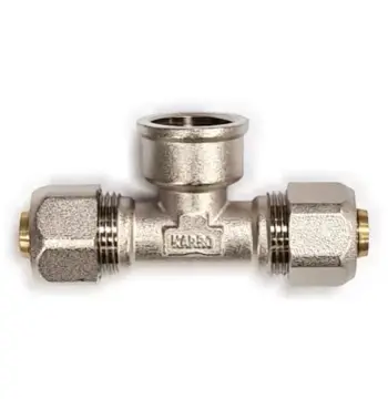 Тройник для металлопластиковых труб KARRO KR0720 16 мм x 1/2" x 16 мм