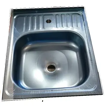 Мийка нерж.UA 5060 товщ-0.4mm, р-р-600*500*140mm Polish (накладна)