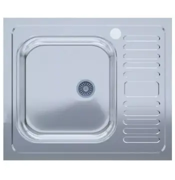 Мийка нерж.UA 5060-L товщ-0.4mm, р-р-500*600*140mm Polish (накладна)