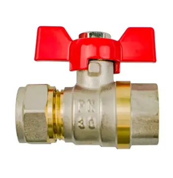Кран шаровый KARRO 3/4" для металлопластиковых труб 20 х 3/4" неразборный