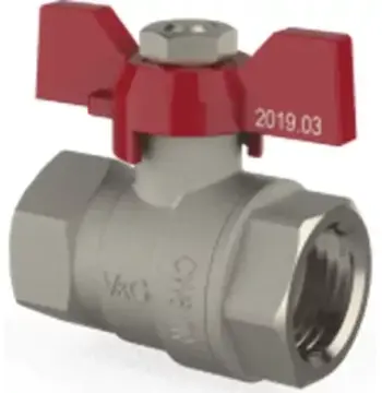 Кран кульовий V&G Optima 1/2" ВВ (червоний метелик)