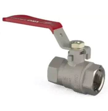 Кран кульовий V&G Optima 1 1/4" ВВ (червона ручка)