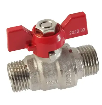 Кран кульовий V&G Optima 1/2" ЗЗ (червоний метелик)