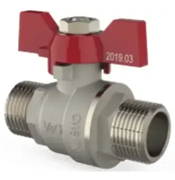 Кран кульовий V&G Optima 1" ЗЗ (червоний метелик)