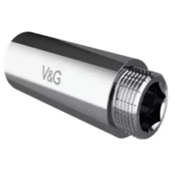 Подовжувач 1/2" 50мм хром V&G