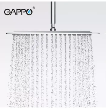 Тропічний душ GAPPO G28, 200x200 мм, нержавіюча сталь, хром