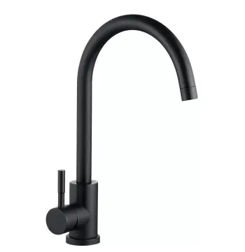 Змішувач для кухні WEZER EKO4A-01-BLACK чорного кольору