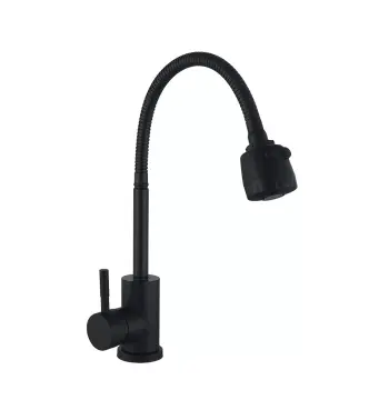 Змішувач для кухні з рефлекторним виливом WEZER EKO4D-01-BLACK